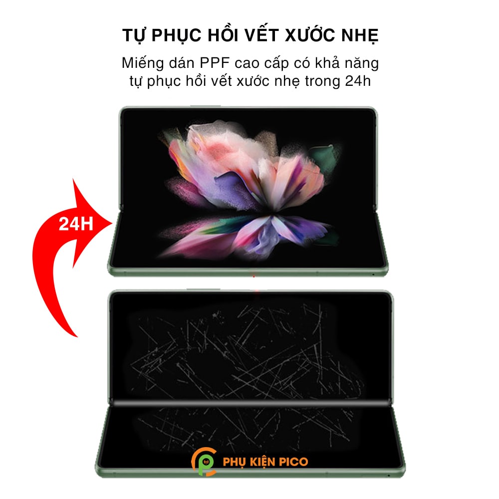 Dán màn hình Samsung Z Fold 3 / Fold 4 /  Fold 2 full màn hình chính dẻo trong suốt - Dán dẻo Samsung Galaxy Z Fold 3