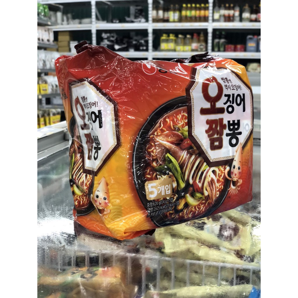 Bịch 5 Gói MÌ MỰC HẢI SẢN CHAMPONG Hàn Quốc