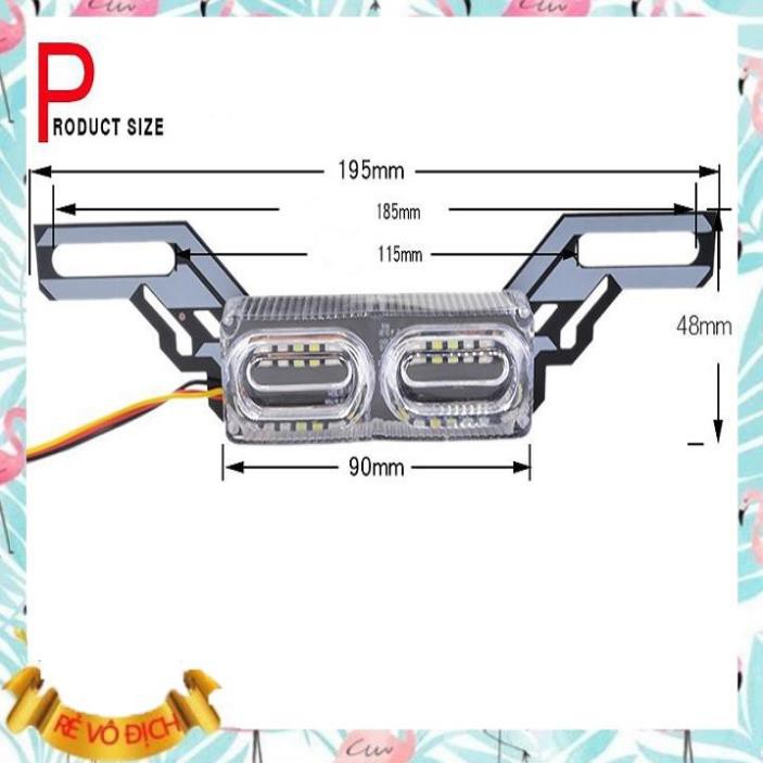 (Giá sỉ)  Đèn Led Police Gắn Biển Số, Đèn Cảnh Báo Phanh Chớp Xe Máy, Xe Điện  - M103