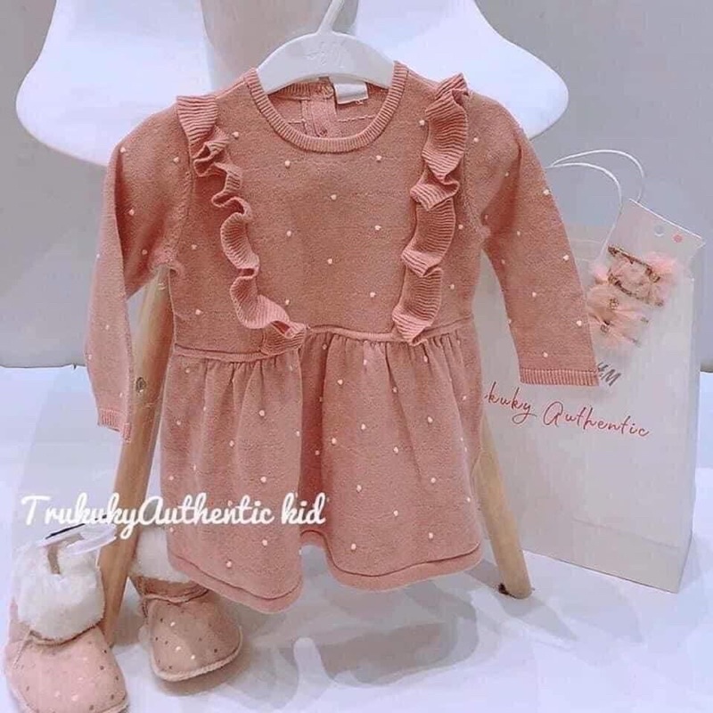 Váy len HM Auth bé gái hàng sẵn