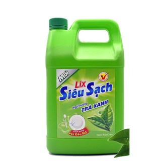 Nước rửa chén Lix trà xanh 4L