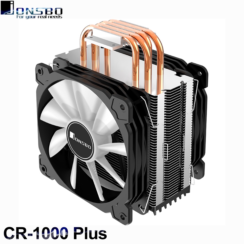 Tản Nhiệt Khí, Tản Nhiệt CPU Jonsbo CR-1000 Plus - 2 Fan 4 Ống Đồng - Tặng kèm keo tản nhiệt