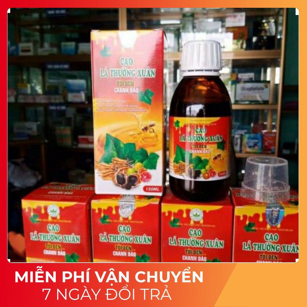 combo 5 chai cao lá thường xuân tỏi den chanh đào