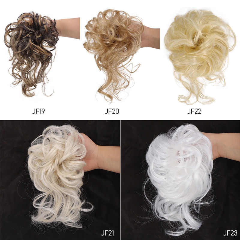 Búi Tóc Giả Xoăn Co Giãn