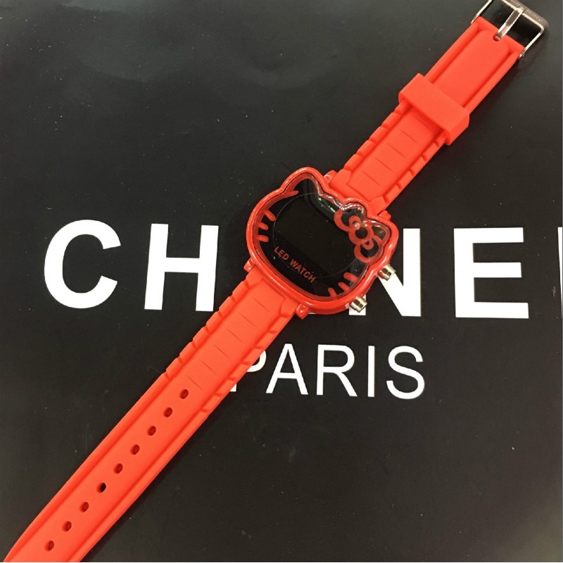 Đồng Hồ Điện Tử Dây Silicone Hình Hello Kitty Cho Bé | BigBuy360 - bigbuy360.vn