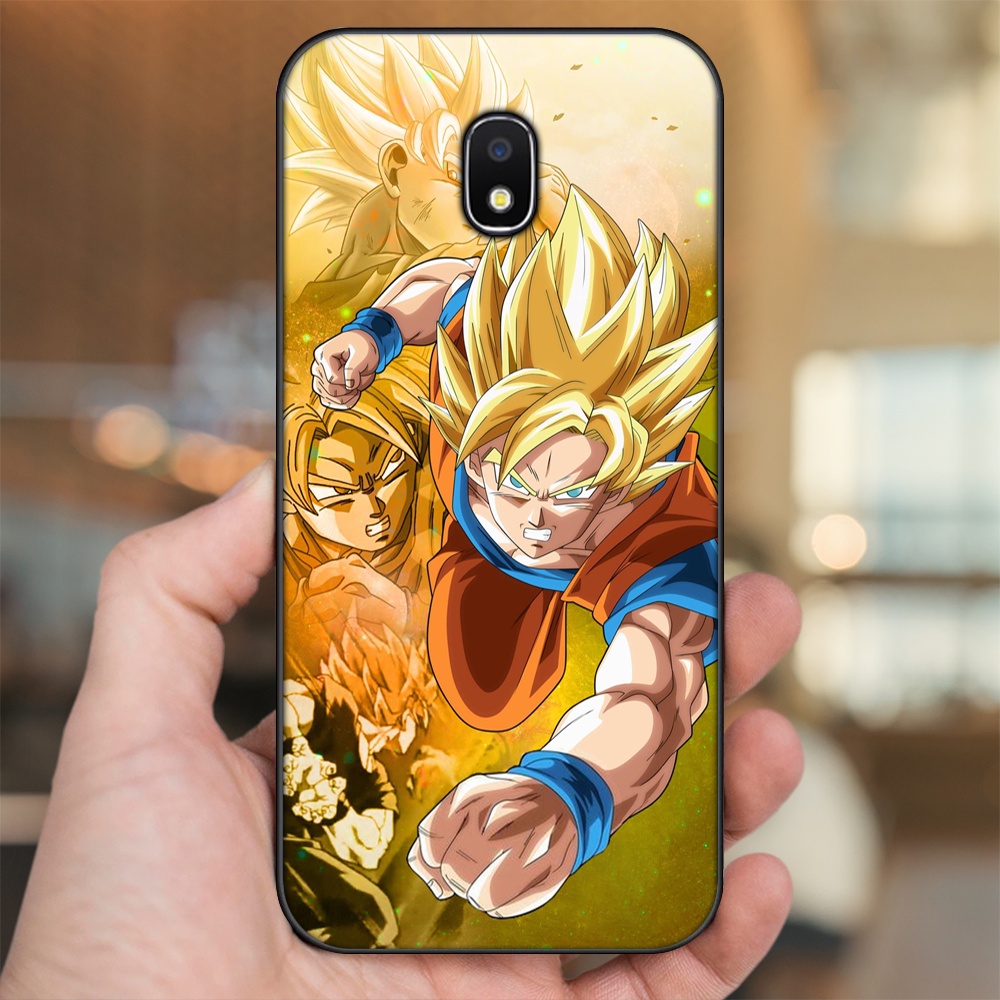 Ốp lưng Samsung J3 Pro, J5 2017, J5 Pro, J7 Pro viền đen in hình Goku Dragon Ball