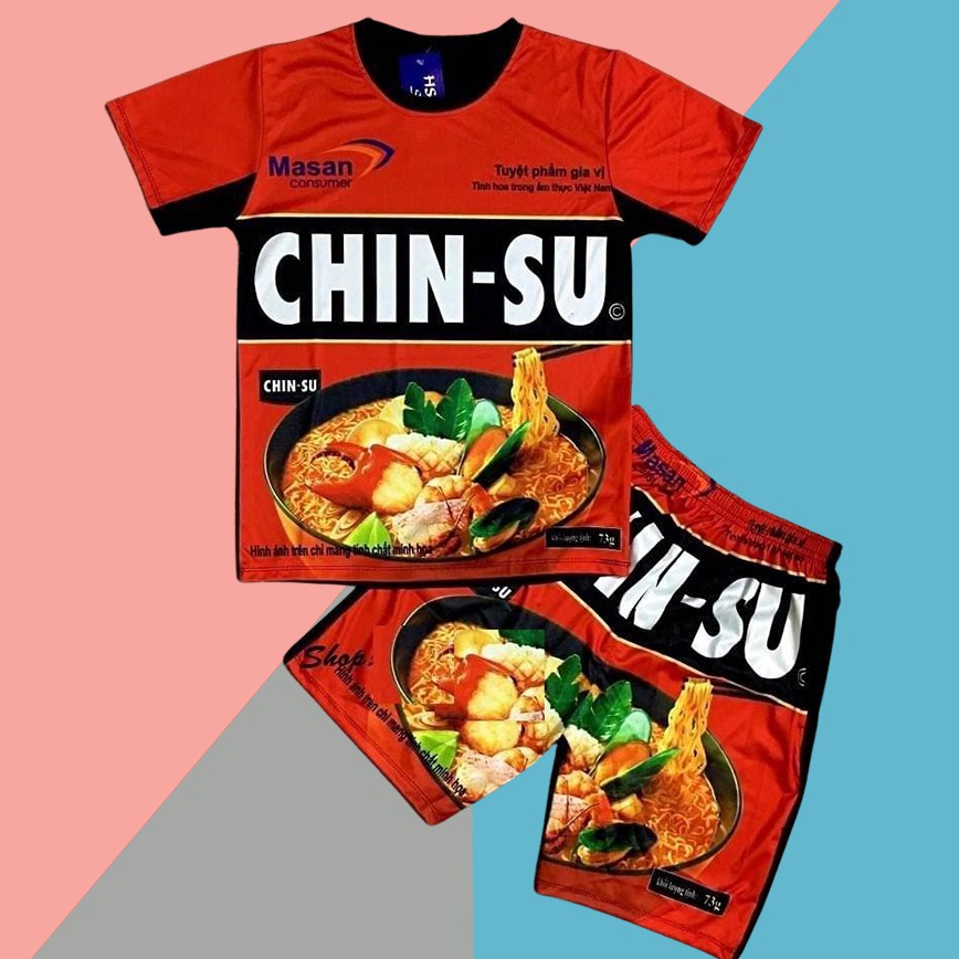 Bộ quần áo gia đình, bộ mì tôm 3 Miền thun lạnh | Bộ đồ nam Chin Su | BigBuy360 - bigbuy360.vn
