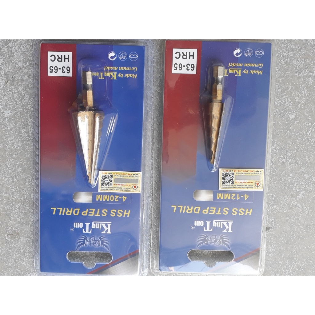 Mũi khoan tháp đa năng chui lục giác phủ titan khoan nhựa gỗ kim loại cao cấp