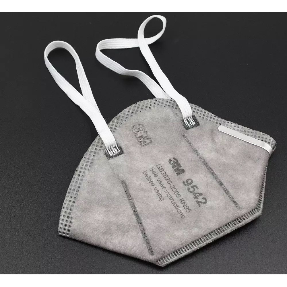 Khẩu trang than hoạt tính 3M 9542 dây qua gáy lọc hơi hữu cơ mùi kháng khuẩn Khẩu trang 3M chính hãng - THINKSAFE