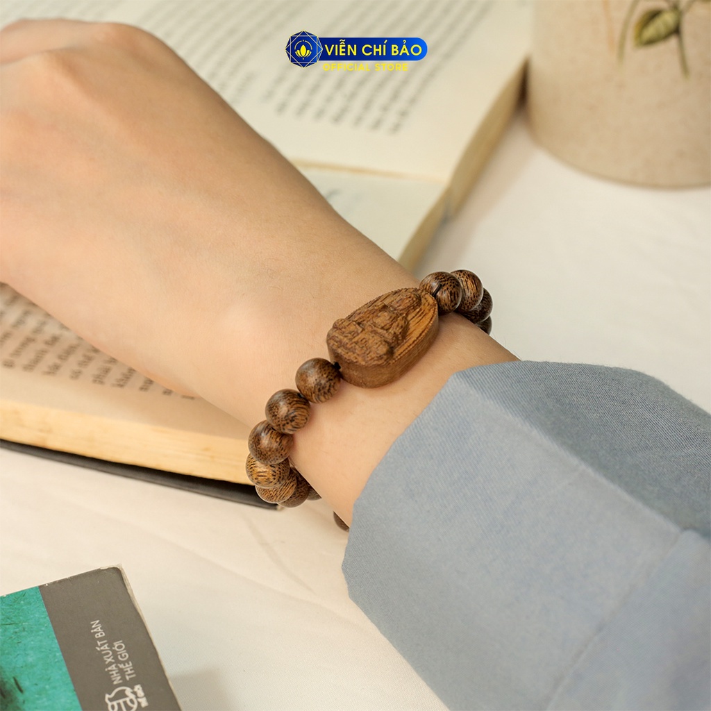 Vòng tay trầm hương indo Phật bản mệnh nam nữ thời trang phụ kiện trang sức Viễn Chí Bảo V000808