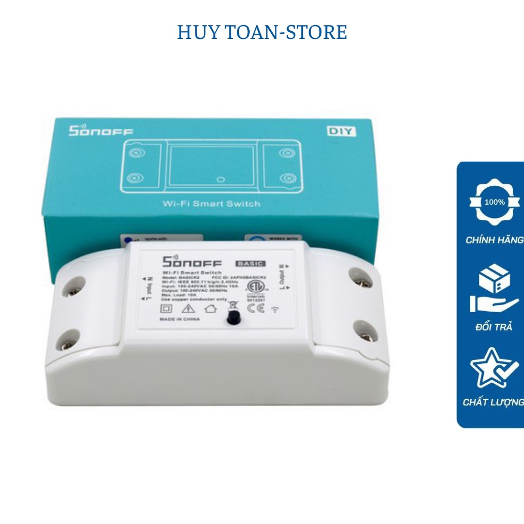 Công Tắc Thông Minh Sonoff Basic Điều Khiển Từ Xa Qua WIFI, 3G, 4G