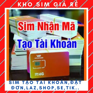 Sim vietnamobile nhận code, otp, sim vnmb tạo mới tất cả các tài khoản, sim mới chưa dùng dịch vụ