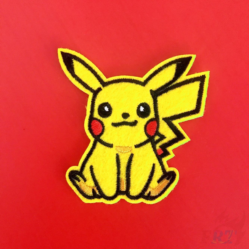 Miếng vải thêu dán lên quần áo kiểu dáng Pikachu dễ thương