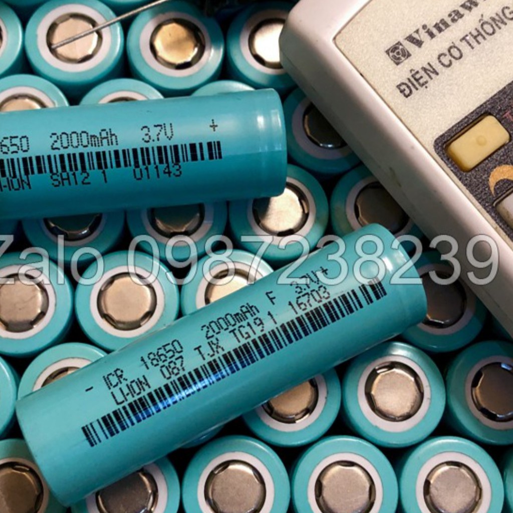 Pin Li-ion 18650 3.7V 2000mAh