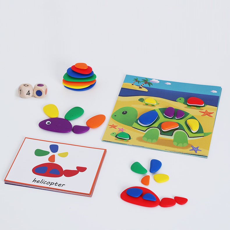 BỘ XẾP CẦU VỒNG GIÁO DỤC MONTESSORI KÍCH THÍCH TƯ DUY SÁNG TẠO CHO BÉ STEM