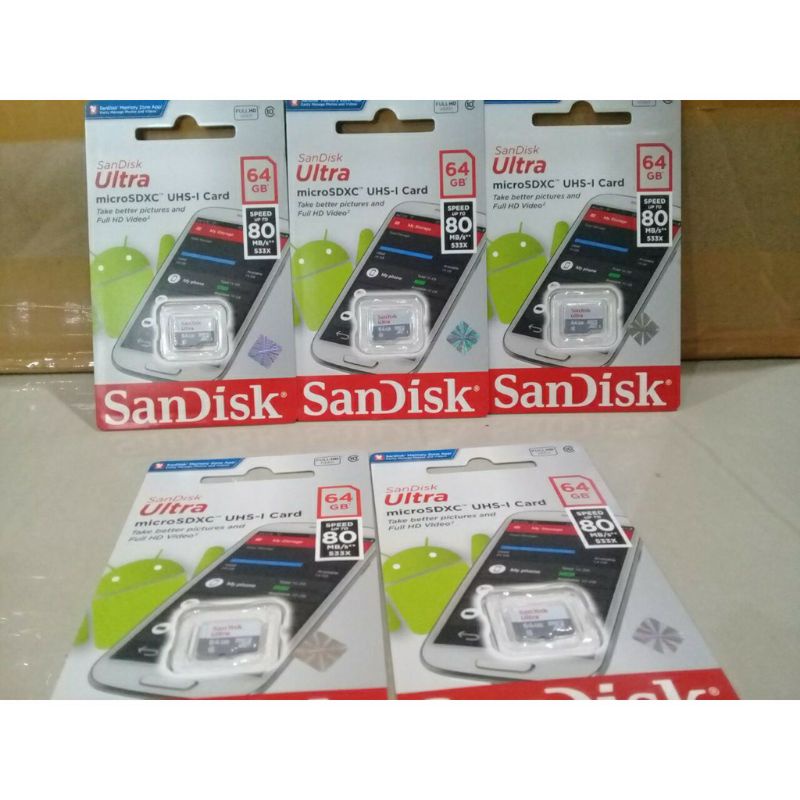 Thẻ Nhớ Micro Sd 64 GB Hiệu Sandisk