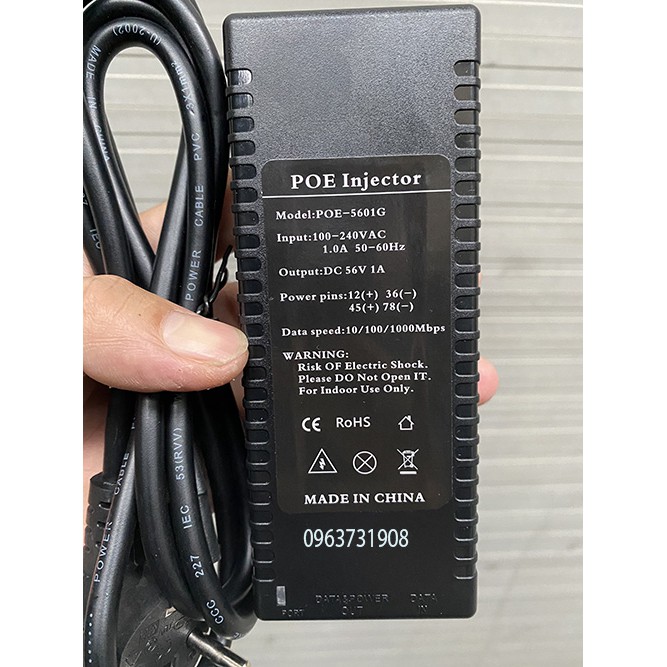 Bộ nguồn Poe 56V 1A chính hãng