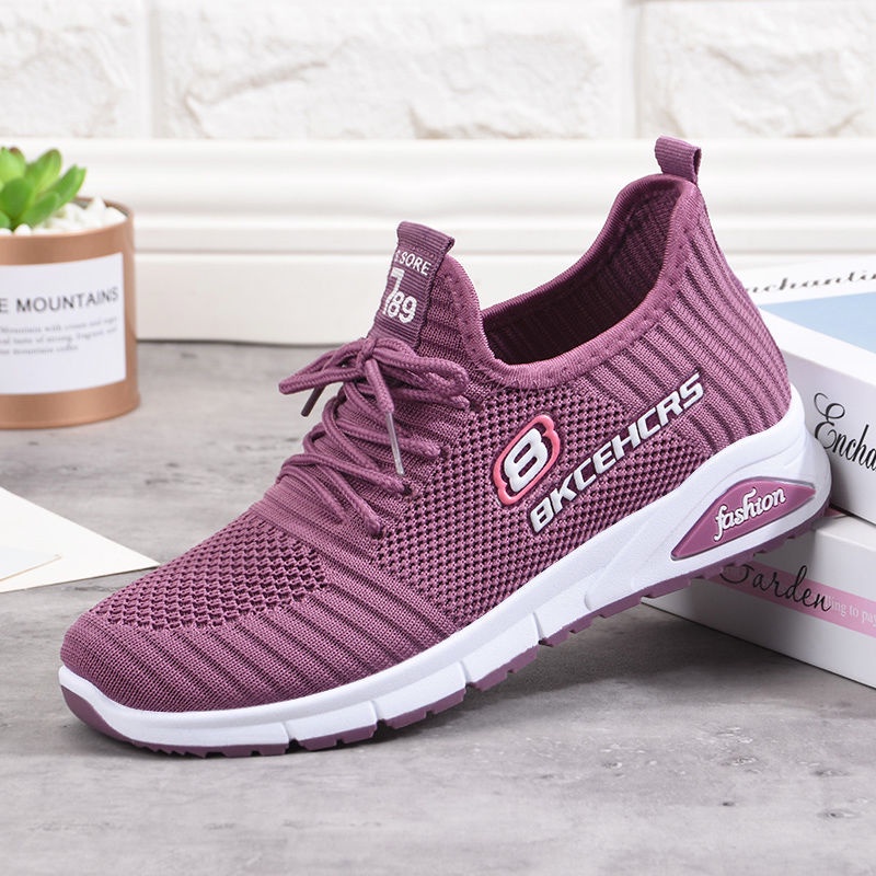 Shoes women new sports shoes women fashion lace-up flying woven women's shoes casual shoes running shoes