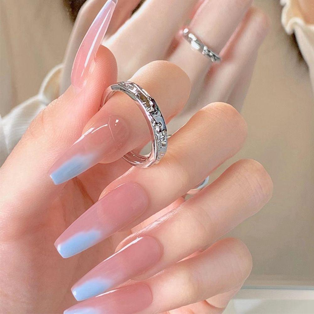 CACTU Hộp 24 Móng Tay Giả Trang Trí Nghệ Thuật