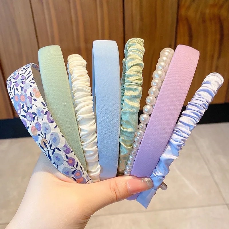 Bờm Băng Đô Cài Tóc Nữ Trơn Nhiều Màu Tiểu Thư Nữ Tính Phong Cách Hàn Quốc Điệu Đà Chất Đẹp Loại 1 Xinh Xắn Dễ Thương