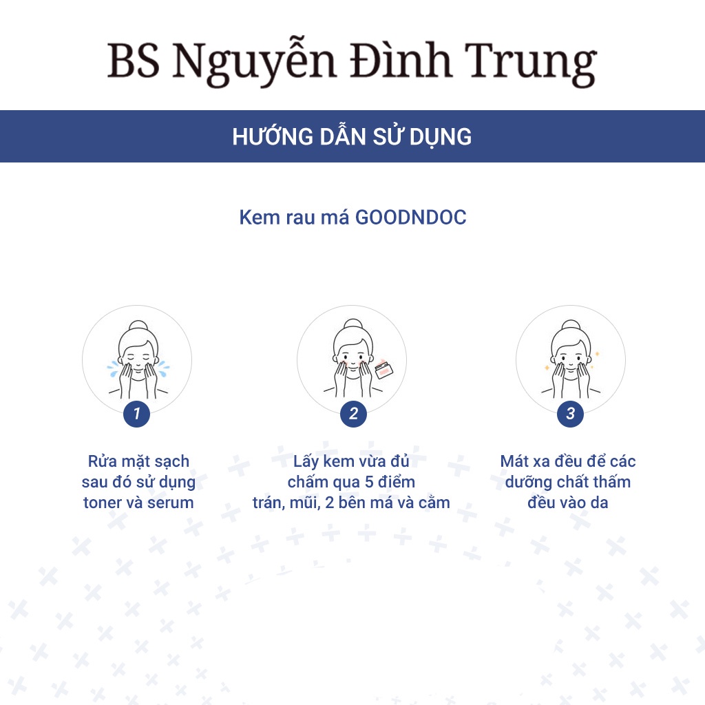 Kem Dưỡng Phục Hồi Da Rau Má GoodnDoc Centella Repair Cream 50ml - BS Nguyễn Đình Trung