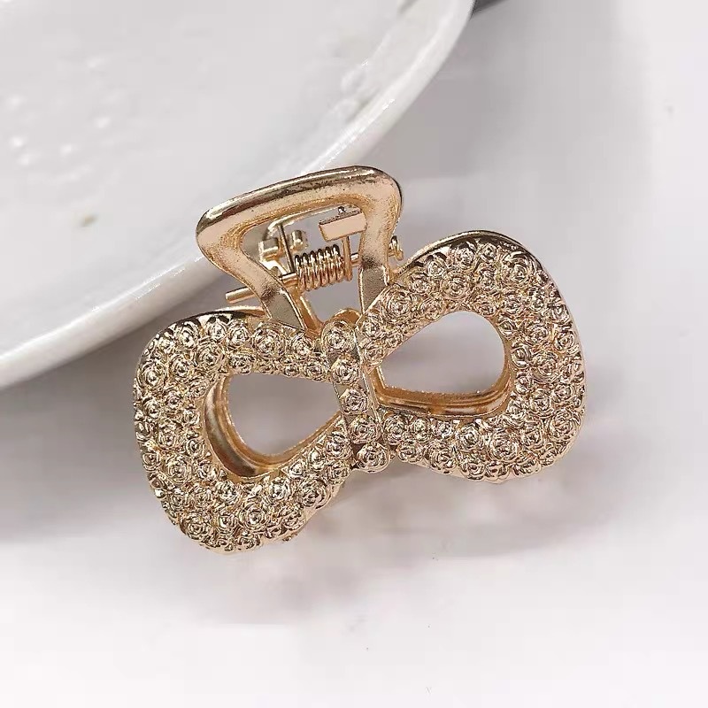 Kẹp Tóc Hợp Kim Hình Hoa Hồng Tròn Phong Cách Retro Pháp 2022 Xixi