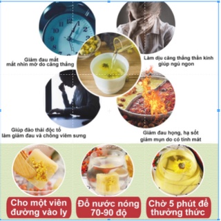 (500g) Trà hoa cúc đường phèn mật ong