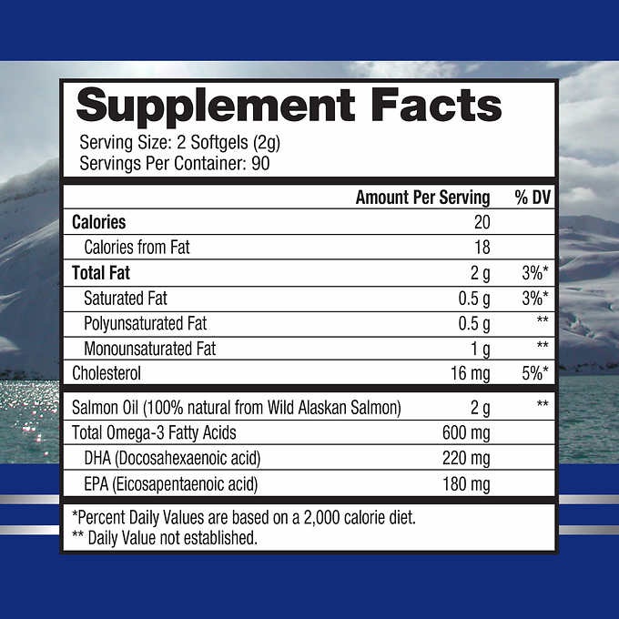 Viên Uống Dầu Cá Hồi Alaska Wild Salmon Oil Omega-3 1000mg 210 viên [Hàng Mỹ hạn dùng 9/2024]