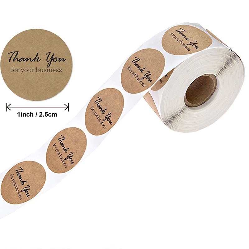 Hl Set 500 Sticker Thank You Dán Trang Trí Quà Tặng