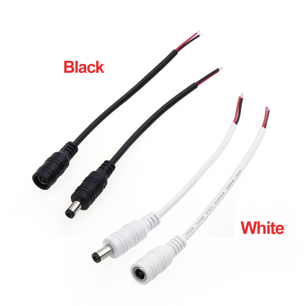 Set 1/ 5 cặp phích cắm nguồn Dc 12v 5.5x2.1mm