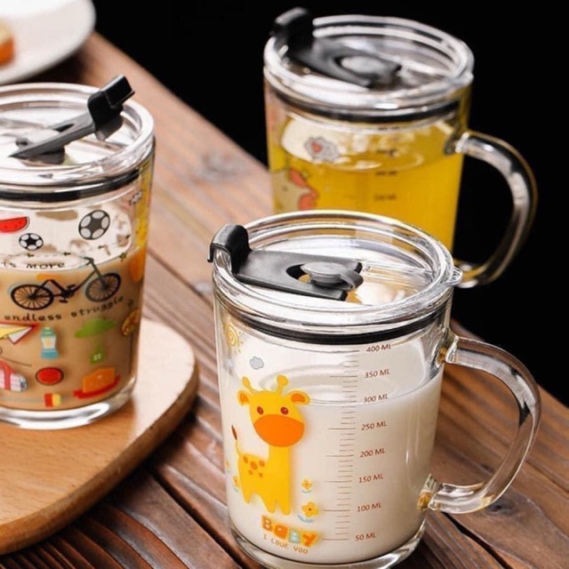 Combo 3 cốc vạch thủy tinh