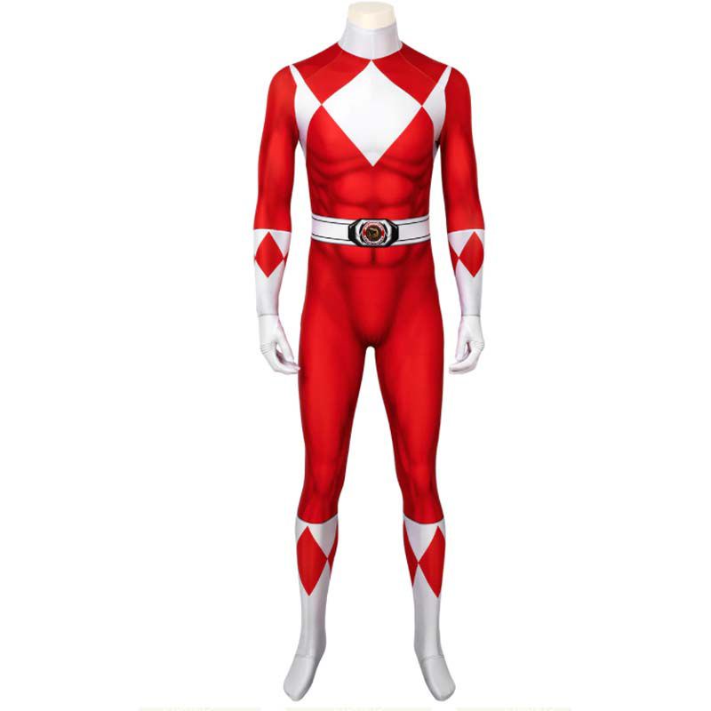 Bộ Áo liền quần Hóa Trang Siêu Anh Hùng Power Rangers Dành Cho Trẻ Em Và Người Lớn