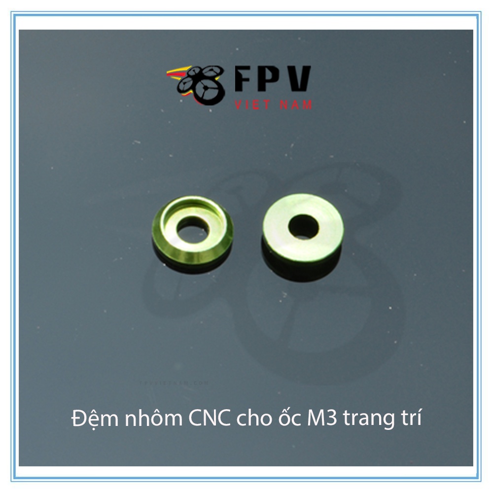 Đệm nhôm CNC cho ốc M3 trang trí