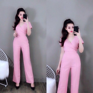 Set áo đắp chéo và quần suông
