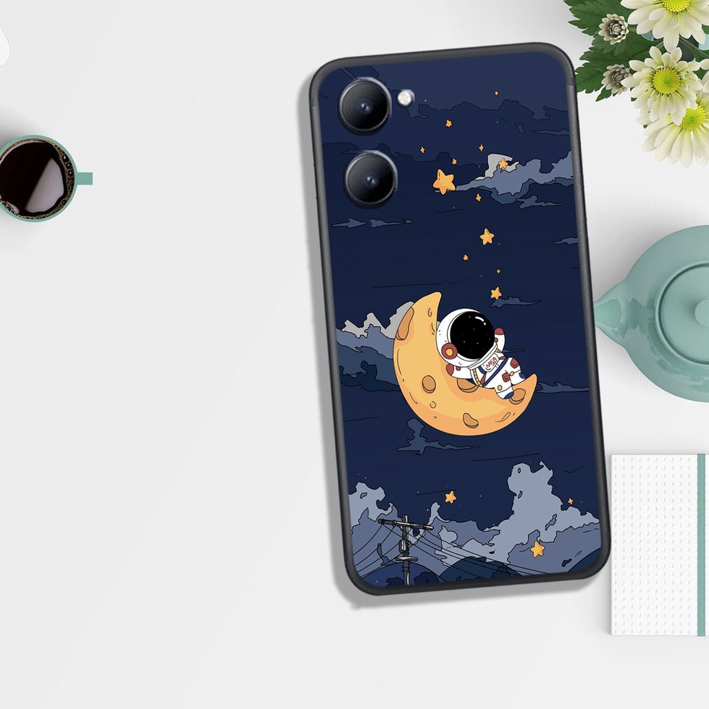 Ốp Lưng OPPO Realme C53, In Hình Phi Hành Gia Màu Sắc Cá Tính.