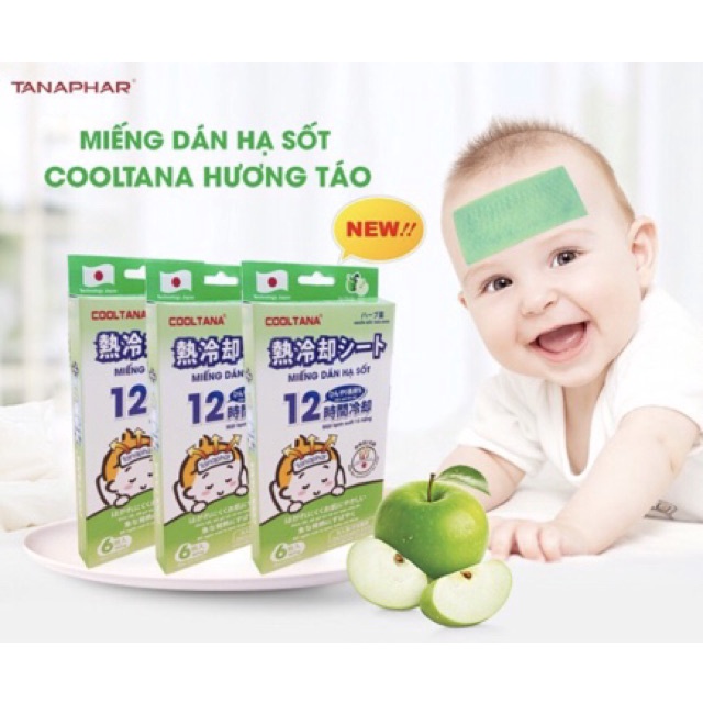 Miếng Dán Hạ Sốt cho bé Cooltana - Japan technology, dịu ngay cơn sốt của bé - UNIV