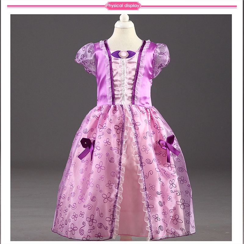 Đầm hóa trang công chúa DISNEY nhiều màu sắc tùy chọn dễ thương cho bé gái