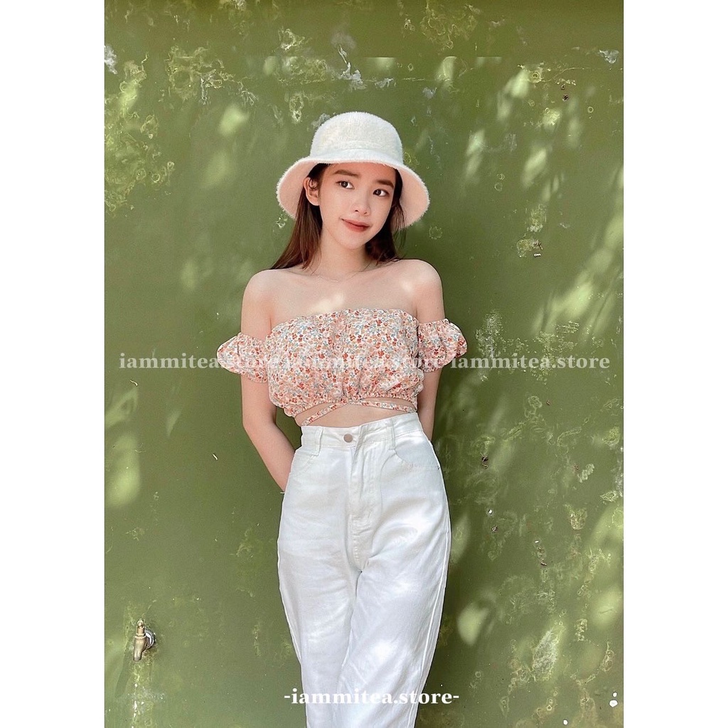 Daisy Top - Áo trễ vai hoa nhí siêu xinh