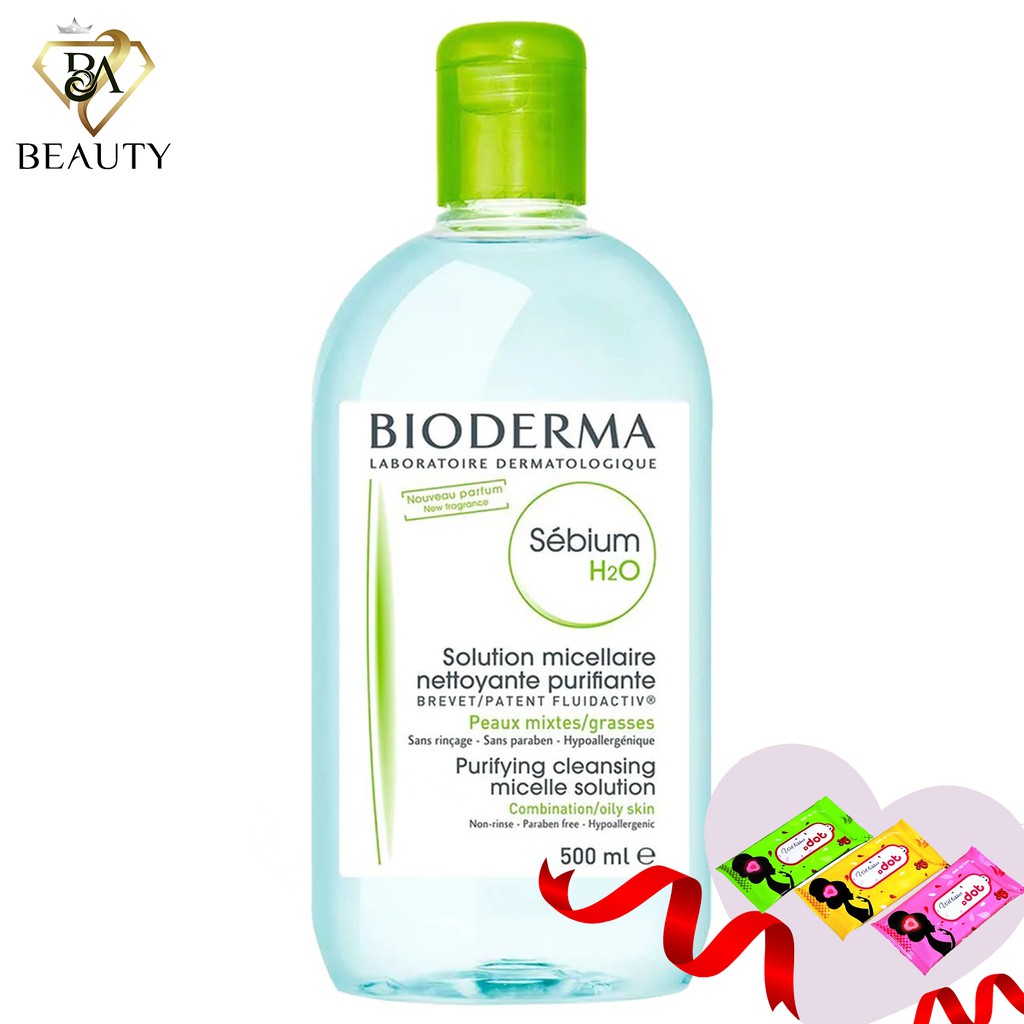 Hàng chính hãng dung dịch làm sạch và tẩy trang công nghệ Micellar Bioderma Sebium H2O - 250ml