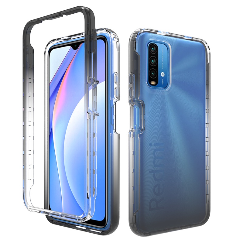Ốp Điện Thoại 2 Trong 1 Chống Sốc Bảo Vệ 360 Độ Cho Redmi Note 9T 9 8 Pro 9 9s 9 Pro Max 8 2021 4G 5G