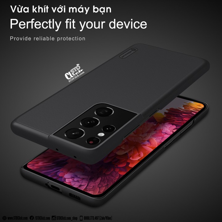 ỐP LƯNG SAMSUNG GALAXY S21 ULTRA NILLKIN NHỰA CỨNG CHÍNH HÃNG