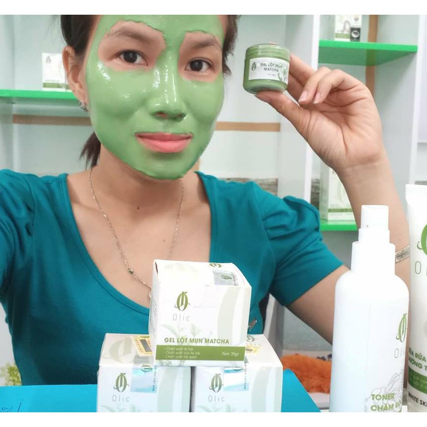 LỘT MỤN TRÀ XANH MATCHA COLLAGEN OLIC