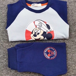 Bộ nỉ HM mickey chất mềm đẹp cho bé