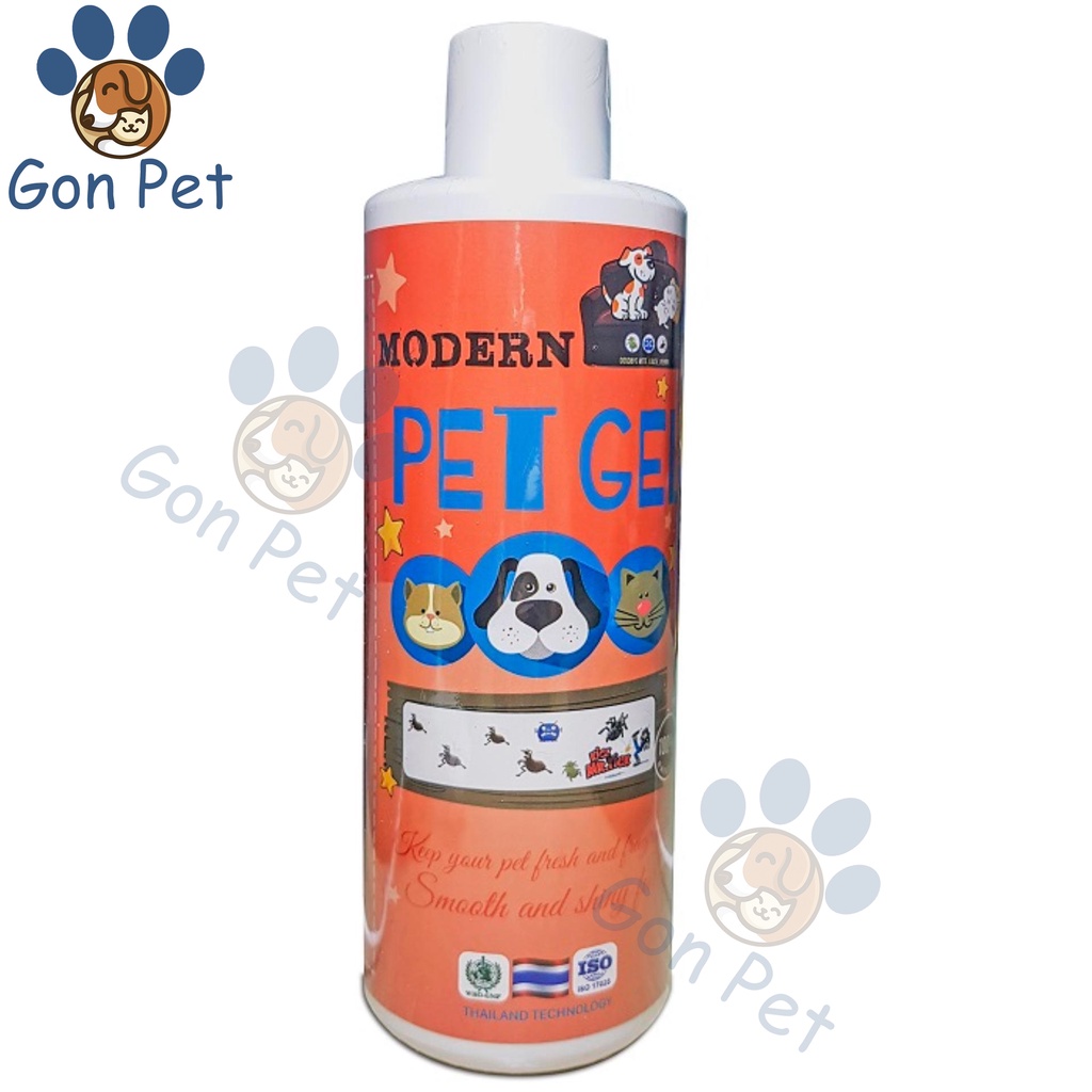 Dầu Tắm Modern Pet Gel Chai 400 Ml - Diệt Sạch Ve, Rận, Bọ Chét Trên Chó, Mèo
