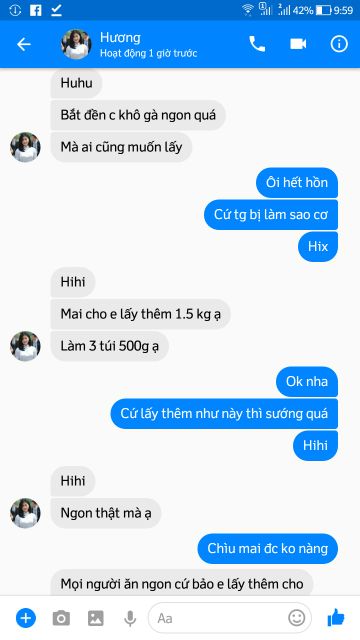 1KG KHÔ GÀ LÁ CHANH - GÀ XÉ CAY