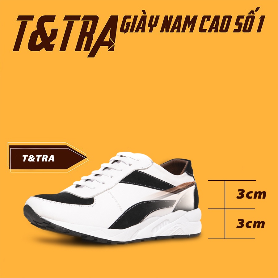 [ 6CM ] Giày Cao Nam T&amp;TRA T28TĐ
