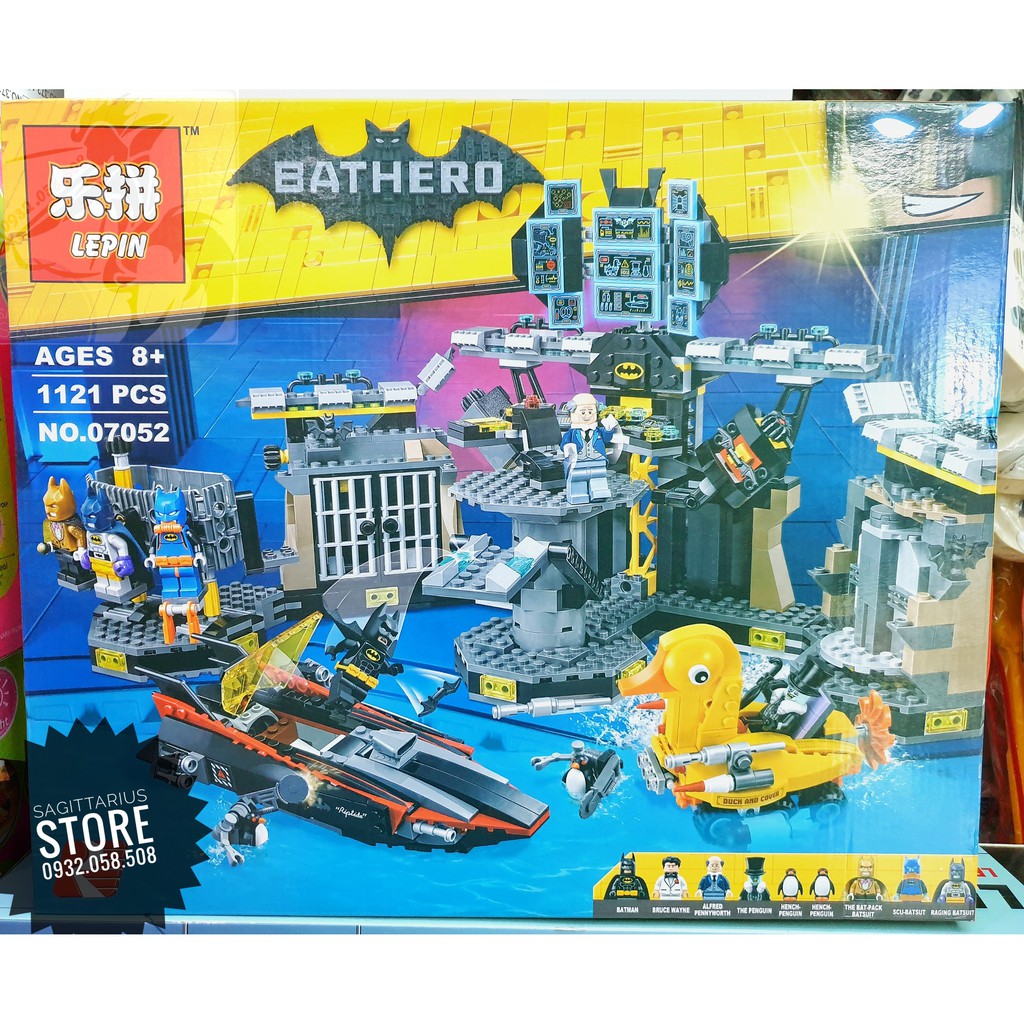 Lego Lepin 07052 Lắp Ráp Căn Cứ Batman - Đột Nhập Hang Dơi