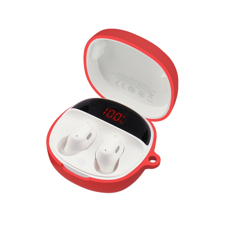 Vỏ bảo vệ hộp sạc tai nghe không dây Baseus WM01 Plus bằng silicon chống sốc chống bụi chống mài mòn
