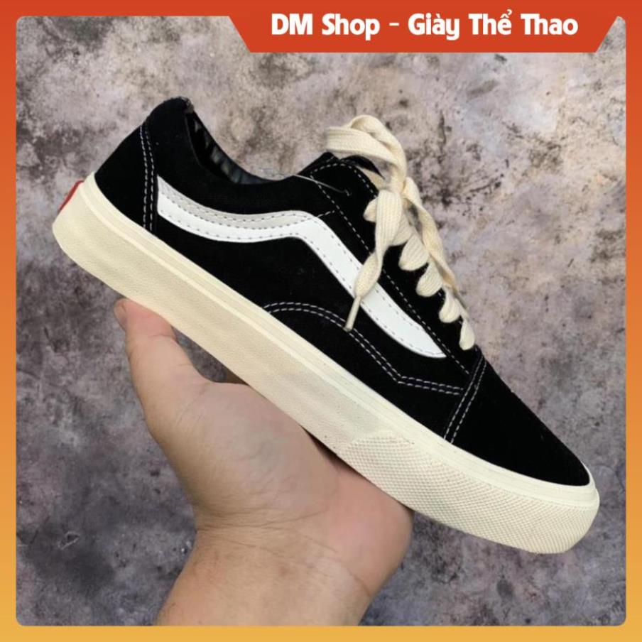 Giày Thể Thao Vans OS Style Vault Cao Cấp, Giầy Van đen old skoll classic, Vann Lười caro hot