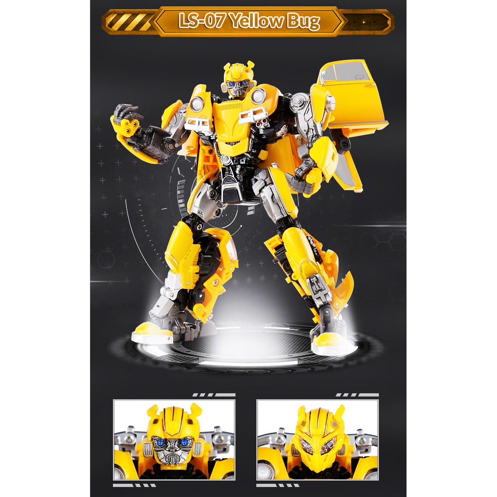 [thanh lý bán lỗ] Mô hình Transformer Bumblebee Black Mamba LS-07 Yellow Bug [TFM]